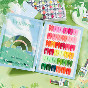 Vendeeni Summer <span class=keywords><strong>Neon</strong></span> Gel Nail Polish Set Box con Unique Color Book TPO Hema OEM Private Label Free 36color Summer Gel Polish - Product Image 5