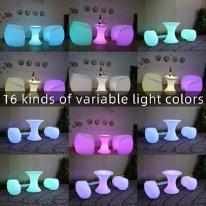 Fabrika doğrudan Modern tasarım plastik aydınlık masalar ve sandalyeler açık bahçe parti düğün Bar kullanımı için üst sanayi seçim - Product Image 6