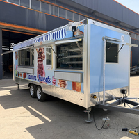 Camion de cuisine mobile en panneaux composites de qualité alimentaire, équipement personnalisé, chariot de concession en fibre de verre, camion de restauration de rue à vendre