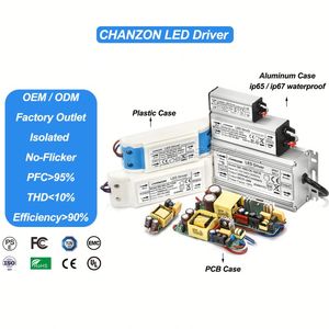 สำหรับ T5 T8หลอด LED แบบ T10แผงวงจร PCB แบบแยกไม่กะพริบ5-60W มี60ma-650ma แหล่งจ่ายไฟไดรเวอร์ LED คงที่ในปัจจุบัน - Product Image 5