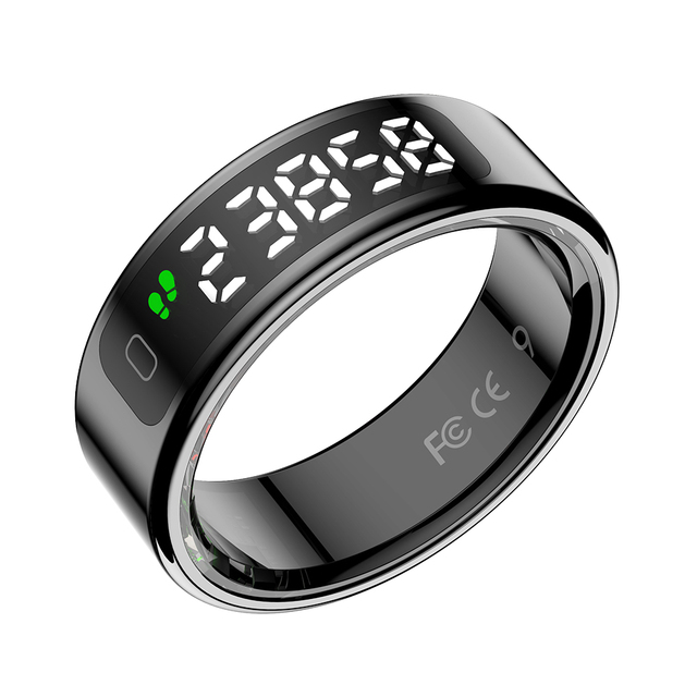 Landu 2026 Smart Rings Gesture Control Heart Rate Blood Oxygen LED Display Smart Rings