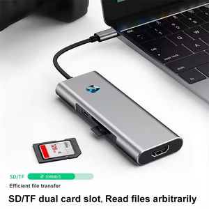 9 En 1 puertos <span class=keywords><strong>USB</strong></span> 3,0 100W PD tipo <span class=keywords><strong>C</strong></span> estación de acoplamiento de carga rápida 4K 60Hz para Puerto HDMI TF/SD adaptador de Audio <span class=keywords><strong>USB</strong></span> <span class=keywords><strong>C</strong></span> Hub para ordenador portátil - Product Image 3