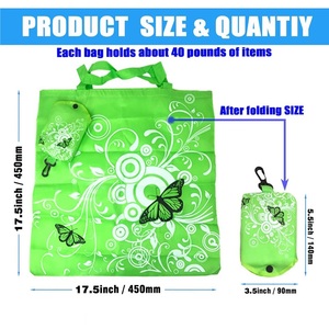Factory Hot Sale Grocery Shopping <b>Bag</b> <b>Foldable</b> Recycle High Quality Material <b>Foldable</b>-eco-friendly-<b>bag</b> Shopping <b>Bag</b> Reusable - Product Image 2