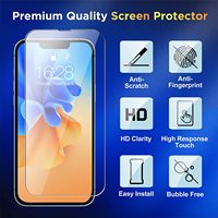 5 en 1 étui de téléphone magnétique pour iPhone 15 Pro max 2 Pack protecteur d'écran en verre trempé objectif de caméra de protection pour iPhone 14