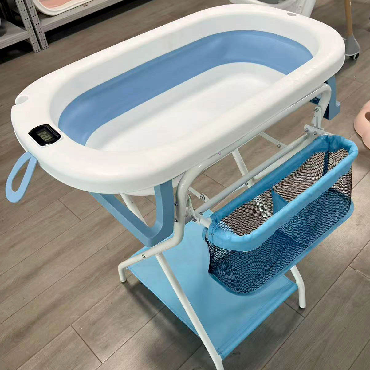 HB-NB+soporte para baño de bebé gris