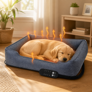 ZT Electric Heated Pet <b>Bed</b> Mat Autumn Winter Warming Heating Pad for Small Dogs Cats Sleeping <b>Nest</b> Pet Supplies - Product Image 1