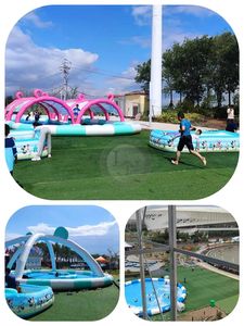 LINO Tobogán Acuático Inflable Blanco de PVC Comercial de Gran Venta con Piscina para 10-12 Personas - Product Image 6