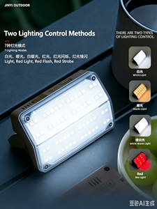Luz LED para Camping, Recargable por USB, Portátil, de Emergencia, para Senderismo, Escalada, Carpa, Gran Capacidad, Multifuncional, Batería de Larga Duración - Product Image 6