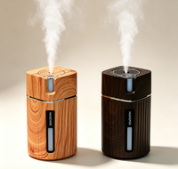Humidificateur portable diffuseur d'arômes à faible bruit et grande capacité, effet bois, pour usage domestique et commercial – Vente en gros