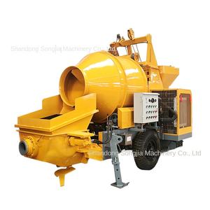 Bomba de Hormigón Pequeña Songjia para Columnas de Estructura Secundaria, Bomba de Suelo Totalmente Automática Hidráulica para Agregados de 30mm, Piedra Fina y Mortero - Product Image 1