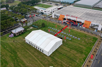 12x15m 12x20m personnalisé barnum fête tente climatiseur événement bâches équipement de camping tentes d'urgence tante bâche