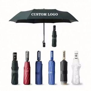 Xj112 Promotional Gift Business Brand Custom Logo Foldable <b>Windproof</b> Light Weight 3 Folding <b>Umbrella</b> for Adults - Product Image 2