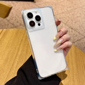 Funda Protectora para Teléfono con Diseño Creativo en Forma de Cubo, Anti-Caídas, para iPhone 17 16 15 14 13 12 11 Pro Max, Minimalista y Transparente - Product Image 3
