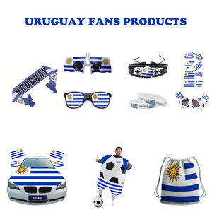 Drapeau de l'Uruguay en aluminium écologique imperméable avec logo personnalisé, article promotionnel pour les fans de football, vente chaude - Product Image 2