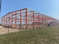 Atelier en structure d'acier léger préfabriqué, fourni par l'usine, avec services de découpe, pliage et soudage, à vendre