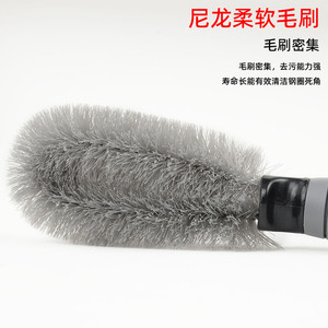 Cepillo para neumáticos de coche, juego de limpieza de llantas, 3 piezas, cerdas de nailon, mango antideslizante para el cuidado detallado del coche - Product Image 3
