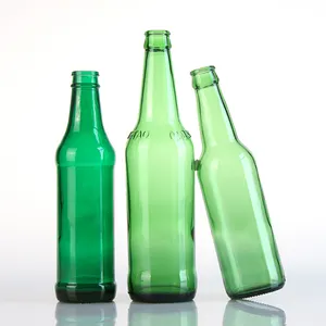 Garrafas luxuosas de cerveja de vidro transparente, para aplicar ao vinho