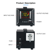 Relais Typ 1KVA monophasé 1000VA stabilisateur de tension AC 220V Avr régulateur de tension statique électrique automatique avec écran LCD