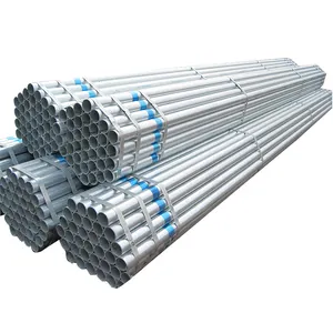 Galvanized Steel Pipe Scaffolding Round Hot Dipped Galvanized Railing Pipe Flange Round Tube