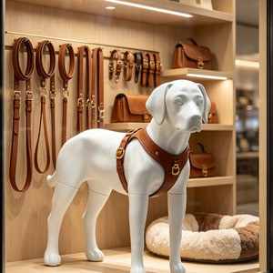 Mannequin <span class=keywords><strong>de</strong></span> chien Labrador grandeur nature professionnel pour l'affichage <span class=keywords><strong>de</strong></span> vêtements pour animaux <span class=keywords><strong>de</strong></span> compagnie, modèle <span class=keywords><strong>de</strong></span> chien en fibre <span class=keywords><strong>de</strong></span> verre détachable, accessoire <span class=keywords><strong>de</strong></span> statue - Product Image 1