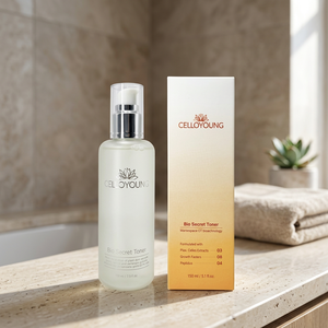 Tonique Quotidien Vegan Celloyoung Bio Secret pour Peaux Sensibles du Visage, Hydratant Enrichi en Acide Hyaluronique, Aloès et Peptides pour Adultes - Product Image 2