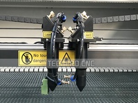 Machine de gravure et de découpe au laser CO2 3D TechProCNC pour bois/papier/MDF/pierre/caoutchouc, options haute puissance avec refroidissement par eau, formats DXF/LAS/DST
