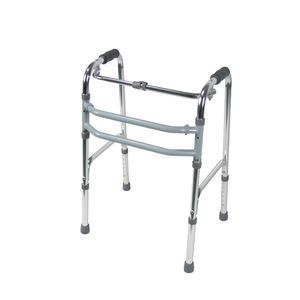 Aluminum Alloy <b>Walker</b> Height Adjustable For <b>Elderly</b> Support Mobility Aid Silver Gray Black - Product Image 1