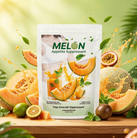 Poudre de boisson aromatisée au melon 75g pour la gestion du poids, coupe-faim, en emballage personnalisé OEM