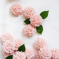 2026 Vente en gros 25 pièces/sac Têtes de fleurs artificielles en mousse PE Hortensia faites à la main pour Mariage, Remise de diplôme, Pâques, Fête des Mères, Noël