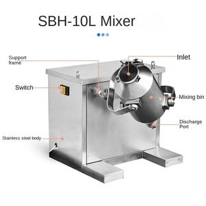 CHINCAN Three-dimensional Dry Powder Mixer Waist <b>Drum</b> Type for Food & Chemical Efficient in Mixing Ceramic Powders & <b>Plastics</b> - Product Image 2