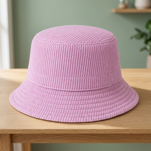 High Quality <b>Corduroy</b> Bucket <b>Hat</b> Custom Embroidery Thailand Style - Product Image 5