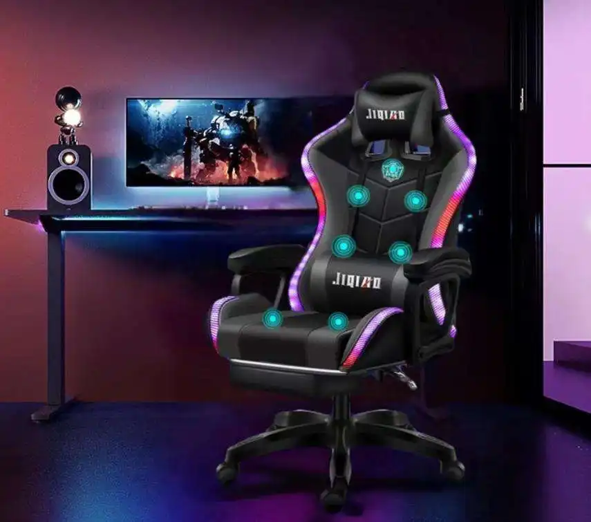 Oem Pvc Ergonomic Chair 2024 Modern Style Pp Armrest Silla Gaming Tilt Function Massage Gamer Chair