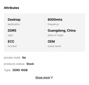 KingTechnology için öfke Beast Desktop 16GB RAM bellek 6000MHz ECC fonksiyonu masaüstü bilgisayar ürün modeli için kullanılan - Product Image 4