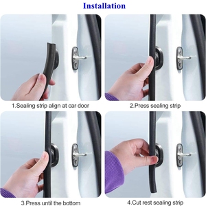 U-Form Autotür Wetterschutz Autotür Gummi kante Verkleidung Dichtung streifen Dichtung mit Seiten birne für Auto Bus LKW Türen - Product Image 4