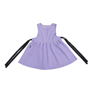 Lover Purple <b>Apron</b> Solid Color Waterproof Work Uniform For Women Adult <b>Kitchen</b> Cafe Barista Use - Product Image 5