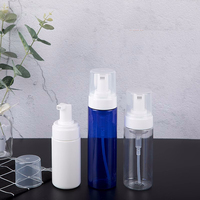 Bouteilles de recharge en plastique blanc avec pompe à mousse 100/150 ml, flacons PET transparents vides pour savon liquide avec logo imprimé QY41401