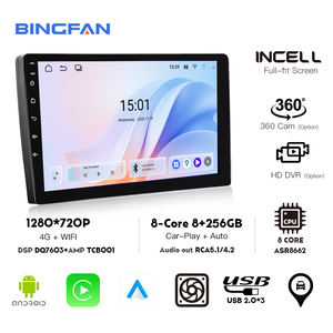 Radio Universal IA de 2 Din con Pantalla Táctil IPS de 9 Pulgadas con Carplay Android 15, Reproductor de DVD para Coche, <span class=keywords><strong>Multimedia</strong></span>, Navegación GPS, BT, WIFI - Product Image 2