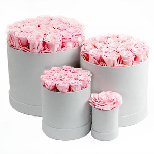 Vente chaude Rose Bleu Rouge Roses Conservées Arrangement Longue Durée Décoratif Fleurs Éternelles Cadeau Parfait pour Votre Bien-Aimé - Product Image 1