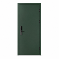 Porte de sécurité vert forêt, fabrication directe usine, serrure intelligente à empreinte digitale, multipoints, antivol, insonorisée, CE NFRC AS2047, pour villa