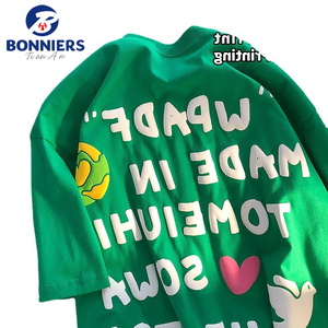 <strong>T</strong> <strong>Shirt</strong> Oversize Heavyweight <strong>T</strong>-<strong>shirt</strong> Men <strong>T</strong>-<strong>shirts</strong> <strong>3d</strong> OEM/ODM Custom Puff Printing <strong>T</strong> <strong>Shirts</strong> With Logo Custom Logo Printed Short - Product Image 2