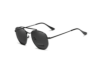 Fabricant OEM/ODM, vente en gros, lunettes de soleil polarisées rectangulaires en alliage avec logo personnalisé, UV400, unisexe, lunettes de conduite, modèle 7748