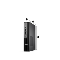 Nouvel ordinateur de bureau compact Dell QBM1250 avec processeur Intel Core Ultra 9 285T, RAM DDR5, SSD M.2, prise US