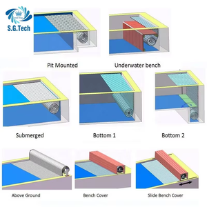 Water Crown Auto <b>Floating</b> PC Pool Cover for Spa <b>Inflatable</b> Swimming Children's Pools - Product Image 4