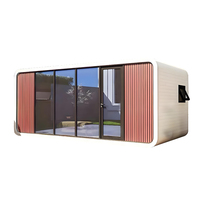 Cabane Apple préfabriquée, maisonnette modulaire, cabane résistante aux intempéries, cabane hôtelière pour hôtels de luxe en bord de mer ou sur les îles