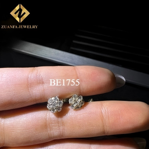High Clarity 3EX HPHT Lab grown diamond IGI Certified Prong-Set Flower Cluster lab grown diamond earrings - Product Image 6