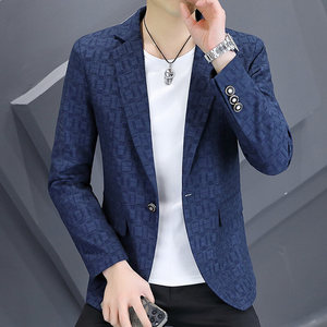 Setelan jas & <span class=keywords><strong>blazer</strong></span> pria, jas lelaki kotak-kotak trendi gaya Korea, jaket jas Single Breasted, Jack Slim Fit, mewah, musim semi dan musim gugur 2025 - Product Image 6