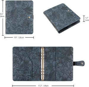Notebook Stationery Loose <strong>Leaf</strong> <strong>Book</strong> A5 PU Cover 100 Sheets Business Manager Folder Creative Zipper Bag Office Meeting Minutes - Product Image 2