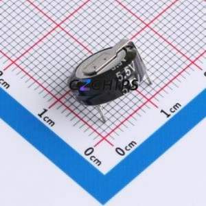 Supercondensateur SCE5R5H104-F, composant traversant (THT), P=10mm, condensateur 0.1F -20%~+80% 5.5V 10uA@24hrs - Product Image 1