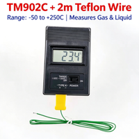 TM902C Termometer Termokopel Respon Cepat Pengukur Suhu Digital Pengukuran Suhu Permukaan Tinggi