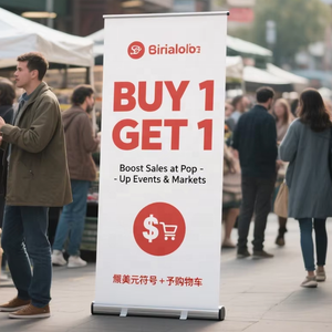 Thực tế di động có thể thu vào biểu ngữ đứng trong nhà và ngoài trời con lăn cửa chớp Kinh Tế ráp kệ trưng bày - Product Image 1